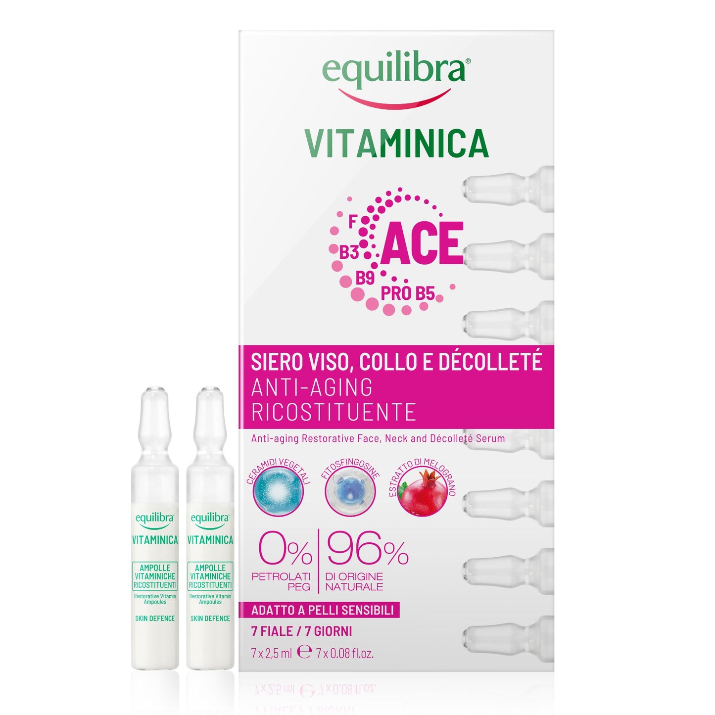 Siero Viso Collo e Décolleté Anti-aging Vitaminica