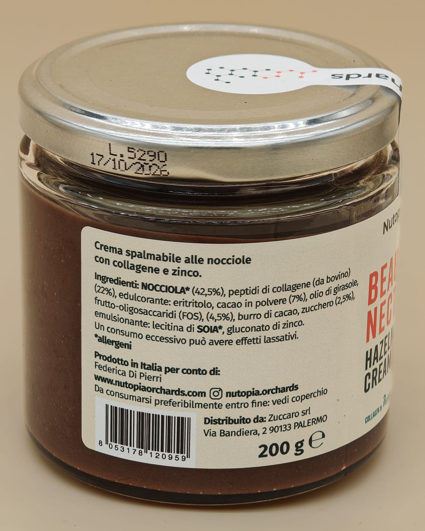 Beauty Nectar Hazelnut and Collagen Spread