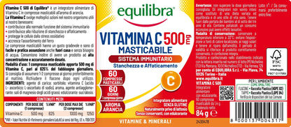 Vitamina C 500mg 60 compresse per il sistema immunitario