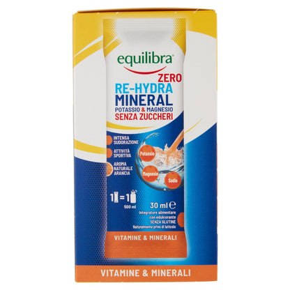 Potassio & Magnesio Re-Hydra Mineral ZERO in stick per il reintegro dei sali minerali